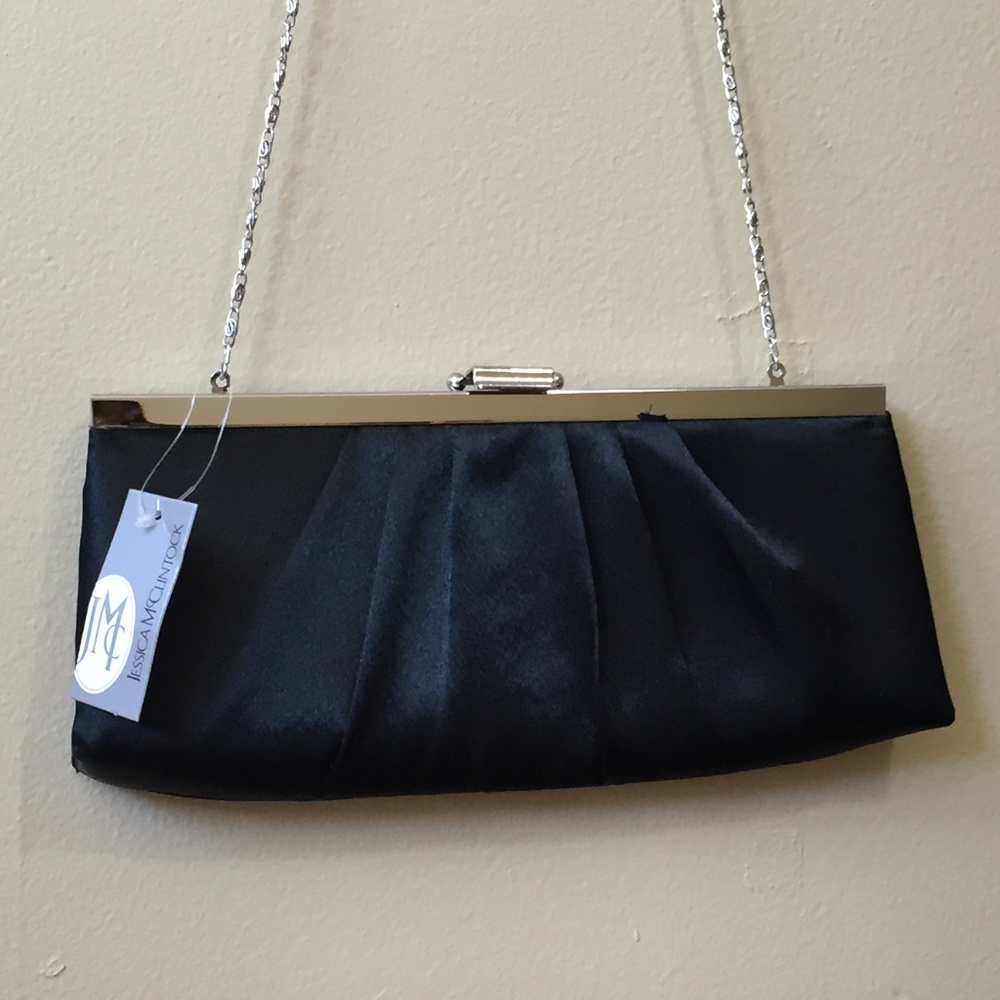 Black Satin Jessica McClintock purst
